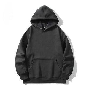 Sweat à capuche épais au toucher doux pour hommes avec logo personnalisé pull en coton épais chaud pour l'hiver sweat respirant athlétique vêtements de sport - Product Image 2