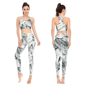 2023 Op Maat Gemaakte 2-delige Milieuvriendelijke Yogakleding Mouwloze Sport Crop Top Gympak Plus Size Yoga Gymkleding Sets Fitness Vrouwen