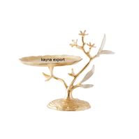 SUPPORT EN MÉTAL POUR ARTISANAT FAIT MAIN AVEC PLATEAU À DESIGN DE FLEURS PLAQUÉ ARGENT POUR LA DÉCORATION DE MARIAGE ET DE FÊTE D'ANNIVERSAIRE