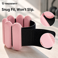 En gros, Bracelets de poids réglables et durables en silicone et fonte pour poignets et chevilles, Logo personnalisé, 2 lb, en forme de U, pour entraînement de force et fitness