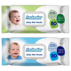 Lingettes humides pour bébé Freshmaker 72 pièces 15*18cm 40gsm Haute qualité Meilleur prix Serviette humide Demander le prix - Product Image 3