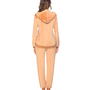 Conjunto Deportivo Casual para Mujer, Ligero, con Capucha, para Invierno, de Primera Calidad, Nuevo, Transpirable, 100% Algodón, Liso - Product Image 2