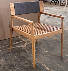 เก้าอี้ไม้สักลายธรรมชาติสำหรับใช้งานกลางแจ้งทำจากเฟอร์นิเจอร์อินโดนีเซีย - Product Image 3