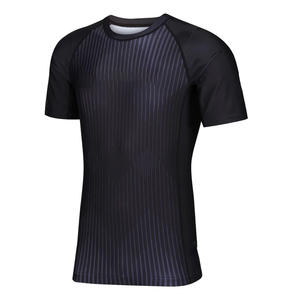 T-shirt Homme Haute Qualité en Polyester/Coton Tricoté Respirant Léger Uni Écologique pour Sport et Activités Physiques Vente en Gros Personnalisable - Product Image 3