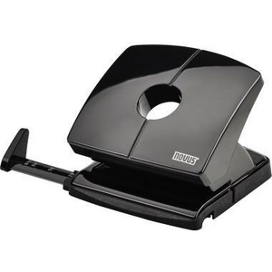 NOVUS B 220 เครื่องเจาะกระดาษ 8 ซม. ความจุ 20 แผ่น (80 กรัม/ตร.ม.) สีดำ พร้อมรางนำ - Product Image 1
