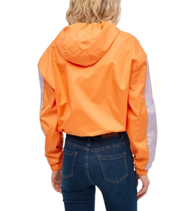 Chaqueta cortavientos corta personalizada de alta calidad para mujer, cortavientos impermeable con cremallera, Chaquetas deportivas para correr al aire libre - Product Image 2