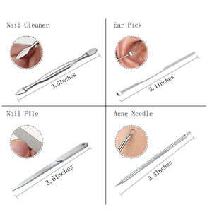 KAAMIR INSTRUMENTS Ensemble d'outils de soin des ongles en métal de qualité professionnelle inspiré des salons avec coupe-ongles 4 en 1 pour un usage domestique - Product Image 6