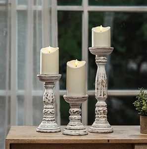 Juego de madera de 3 portavelas Piscis Soporte decorativo hecho a mano para soporte de vela Mejor fabricación en precio al por mayor - Product Image 5