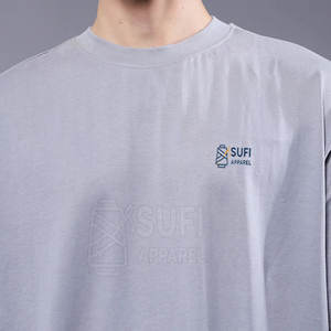 T-shirt Oversize da Uomo <span class=keywords><strong>SUFI</strong></span> APPAREL in Cotone 100% Lavorato a Maglia, Vestibilità Regolare, Manica Corta, Traspirante, Eco-Friendly, per Vendita Online - Disponibile a Magazzino - Product Image 6