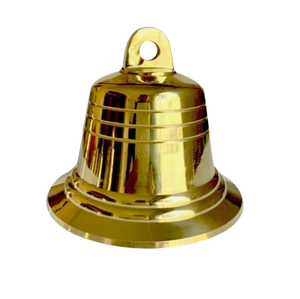 Campana colgante de cadena de oro de Metal antiguo, campana clásica para puerta Náutica de jardín doméstico para decoraciones navideñas - Product Image 6