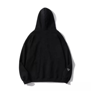 เสื้อมีฮู้ดแบบสวมหัวลายหินแรดสำหรับผู้ชายเสื้อผ้าแนวสตรีทแฟชั่นผ้าฝ้ายออร์แกนิคสีดำใหม่ฤดูใบไม้ร่วง - Product Image 4