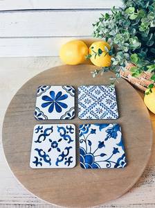 Stylish <b>Square</b> Stone Coasters Durable <b>Table</b> Protectors for Hot & Cold Beverages Home & <b>Bar</b> Decor Mats & Pads - Product Image 3