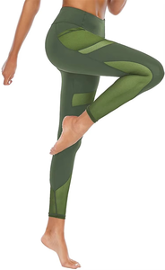 Mallas deportivas de cintura alta sin costuras para mujer, pantalones de Yoga con control de barriga, ropa deportiva elástica para gimnasio - Product Image 2