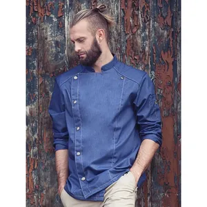 Chef <b>Jacket</b> in <b>Jeans</b>-Style Cooking Tools for Professional Merchandising - Product Image 6