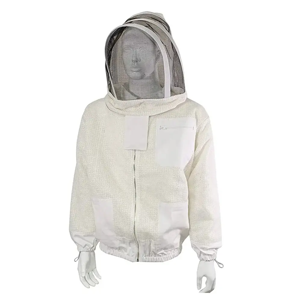 Jaket pelindung lebah desain Oem, peralatan peternakan lebah pelindung lebah