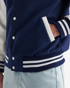 Nouvelle conception, taille personnalisée, veste de baseball en laine pour homme, logo R, veste universitaire décontractée, patchwork, 2025 - Product Image 2