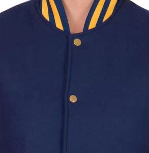 Veste universitaire personnalisée de haute qualité en laine polaire imprimer votre logo de marque broderie en chenille mode hiver vestes universitaires pour femmes - Product Image 5