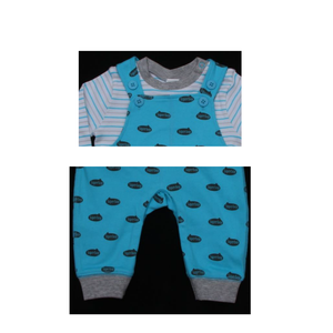 Ensemble 2 pièces unisexe en interlock 100 % coton, 210 g/m², avec combinaison et t-shirt teint en fil, imprimé intégral, ODM, BD, en stock, échantillon disponible en 7 jours - Product Image 2