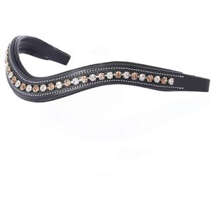 Equipo de equitación ecuestre de cuero de alta calidad hecho a mano, logotipo personalizado, banda para cejas occidental, accesorio de cristal de perla, estilo elegante - Product Image 4