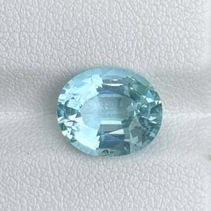Gema de Aguamarina Curativa Semipreciosa Azul Claro de 3.85 Quilates, Corte Oval Facetado, Piedra Natal Natural, Venta al por Mayor - Product Image 5