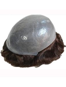 วิกผมสำหรับผู้ชายผมปลอมหนัง PU บางพิเศษทำจากเส้นผมธรรมชาติ - Product Image 2