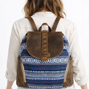 Sac à dos en cuir véritable léger et durable, style western décontracté, fabriqué à la main, en toile, pour voyages et université, prêt à être expédié depuis les États-Unis - Product Image 6