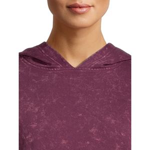 Sudadera con capucha lavada con ácido desgastada Vintage para mujer, Jersey de algodón pesado con estampado de logotipo personalizado, diseño de moda transpirable de talla grande - Product Image 4