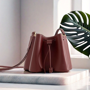 Sac seau pour femme Mifaktory en cuir PU, sac à bandoulière avec cordon de serrage, imperméable, durable, sac à main décontracté - Product Image 4