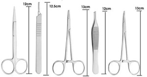 New Arrival Professional Surgical Sutures Instrument Set Includes Skin Suture <b>Pad</b> <b>Practice</b> Module Manual Power Source Training - Product Image 3