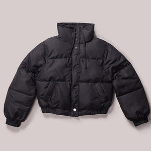 Veste à bulles chaude d'hiver à la mode pour femmes Col montant Veste courte en duvet Veste d'hiver pour femmes en plein air - Product Image 5