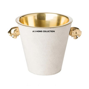 Custom Design Luxury Metal Shiny Gold Plated 5l bar Accessories Wine Chiller <b>champagne</b> <b>Ice</b> <b>Bucket</b> - Product Image 2