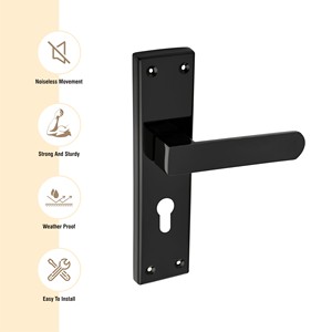100% manija de puerta de Zinc negro de calidad superior mejor precio India diseño moderno para cocina hogar Hotel baño puertas correderas caliente - Product Image 5