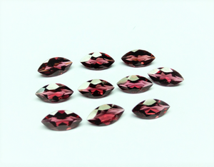 Atractiva granate rodolita piedra preciosa facetada granate rodolita piedra Marquesa forma para hacer joyería granate gemas - Product Image 2