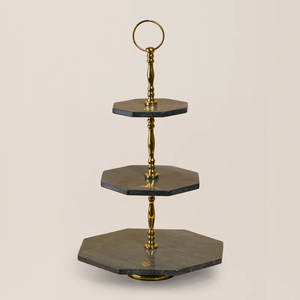 Fabricant de confiance, support à gâteau en bois moderne, table de service minimaliste, cuisine, salle à manger, présentation de célébrations, élégant - Product Image 3
