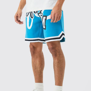 Pantalones cortos de malla de baloncesto totalmente sublimados de alta calidad personalizados cintura elástica cordón transpirable pantalones cortos de malla sólida - Product Image 2