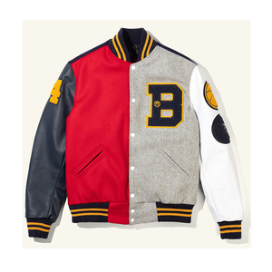 High Street Veste universitaire en laine personnalisée pour hommes Veste de baseball Letterman d'hiver de haute qualité Motif de support Chenille Service OEM - Product Image 4
