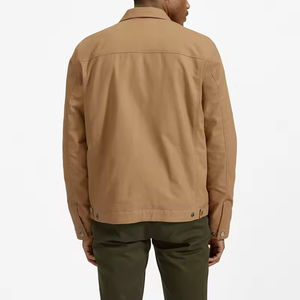 Veste vintage personnalisée de haute qualité pour hommes Veste à fermeture éclair en coton rempli de toile pour hommes - Product Image 2