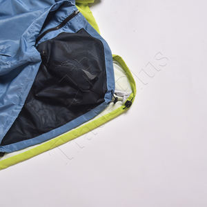 Cortavientos deportivo largo Unisex de alta calidad para adultos, logotipo personalizado fuera de casa, chaqueta de lluvia para exteriores con botones y bolsillos, impermeable - Product Image 4