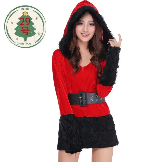 Wholesale Custom High Quality Adult Couple Christmas Elf Costume Green Elf Cosplay Costume Santa Claus Costume Xmas Party Dress