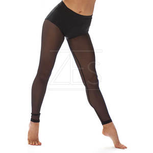 Vêtements de fitness fabriqués en usine, leggings en maille pour femmes, leggings de yoga en maille à la taille élastique personnalisés - Product Image 3