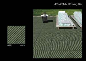 Dalles de parking extérieures haute résistance 40x40cm 400x400mm en céramique mate pour allées et espaces ouverts - Product Image 4