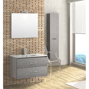 Mueble de Baño Suspendido Fantasy con Lavabo de 90 cm y Espejo, Accesorios de Baño - Product Image 4