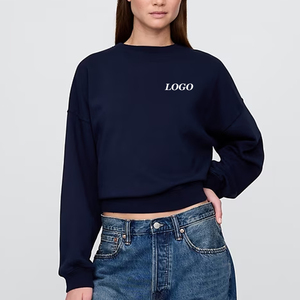 Sudadera para Mujer para Uso en Exteriores, Precio Económico para Compradores al por Mayor, con Diseño de Alta Calidad y Logotipo Personalizado / Diseño de Hombros Caídos - Product Image 1
