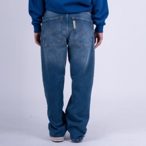 Jeans unisexe à jambe large, taille mi-haute, coupe droite, de luxe, personnalisés pour hommes, 100% coton, séchage rapide, écologiques, vente en gros du fabricant - Product Image 5