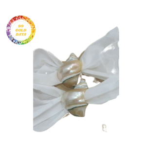 Servilleteros de concha marina hechos a mano con estilo artístico, perfectos para mesas bohemias y eclécticas - Product Image 3