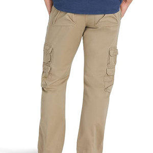 Pantalon en toile pour homme, coupe droite, taille élastique, personnalisable, léger, coton et polyester, design décontracté, personnalisable - Product Image 6