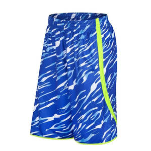 Pantalones cortos de baloncesto para hombre con logotipo personalizado, pantalones cortos de baloncesto de verano con estampado de malla de poliéster transpirable de gran tamaño - Product Image 2