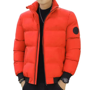 Doudoune personnalisée brillante pour hommes avec capuche Style Streetwear à la mode hiver chaud matelassé manteau d'extérieur - Product Image 2