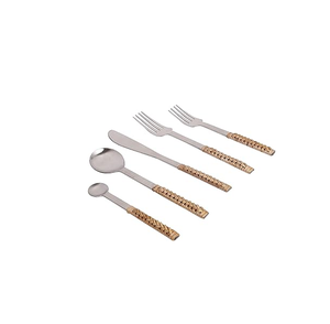 Cuillère en acier inoxydable 100% poignée en rotin naturel dîner pour la maison et le restaurant pour la maison et l'hôtel utilise des prix bas - Product Image 1