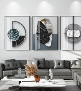 QKF <b>Extra</b> <b>Large</b> Frame Bright Geometry Abstract <b>Canvas</b> <b>Wall</b> <b>Art</b> Modern Home Living Room Bedroom Bathroom - Product Image 2